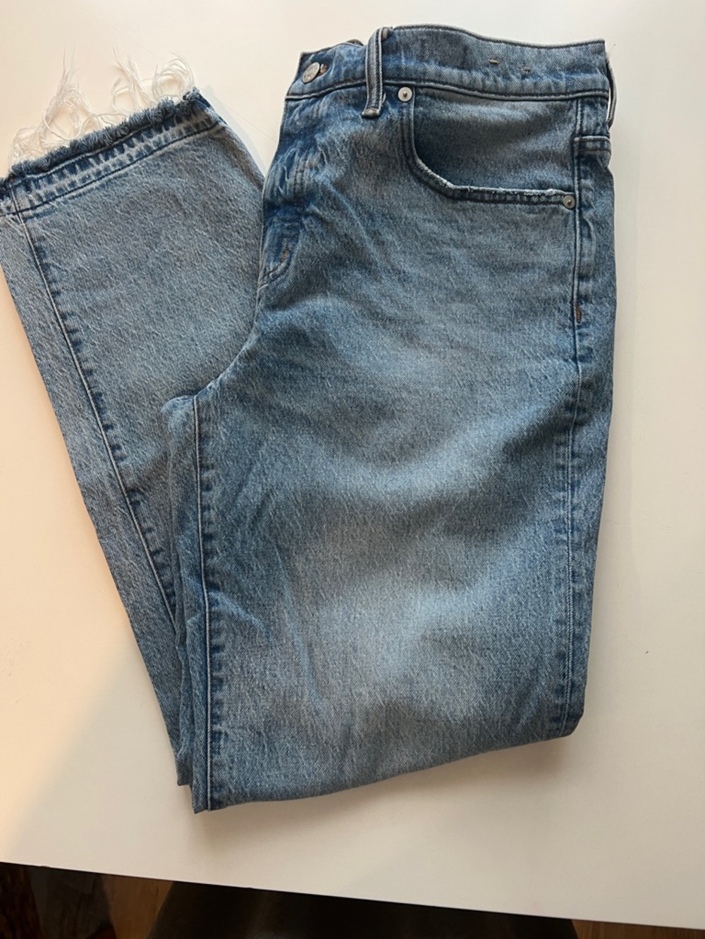 Madewell Light Blue Straight Jeans